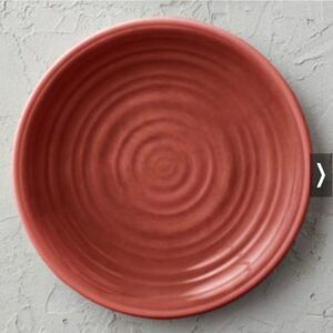 Melamine Dishes Outdoor Set of 4 Red Plates